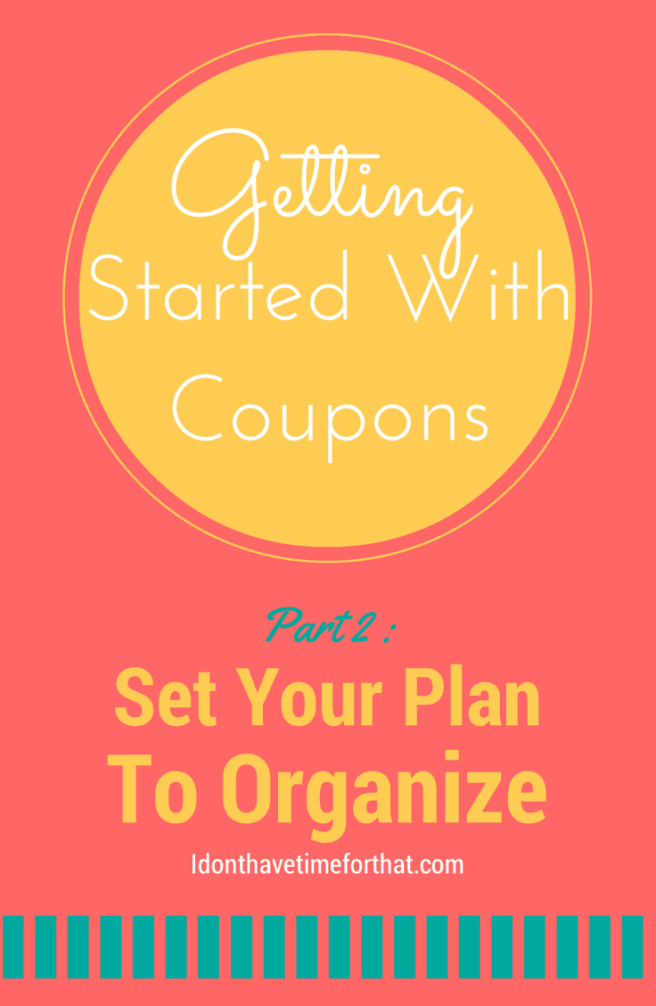 getting started with coupon organizing