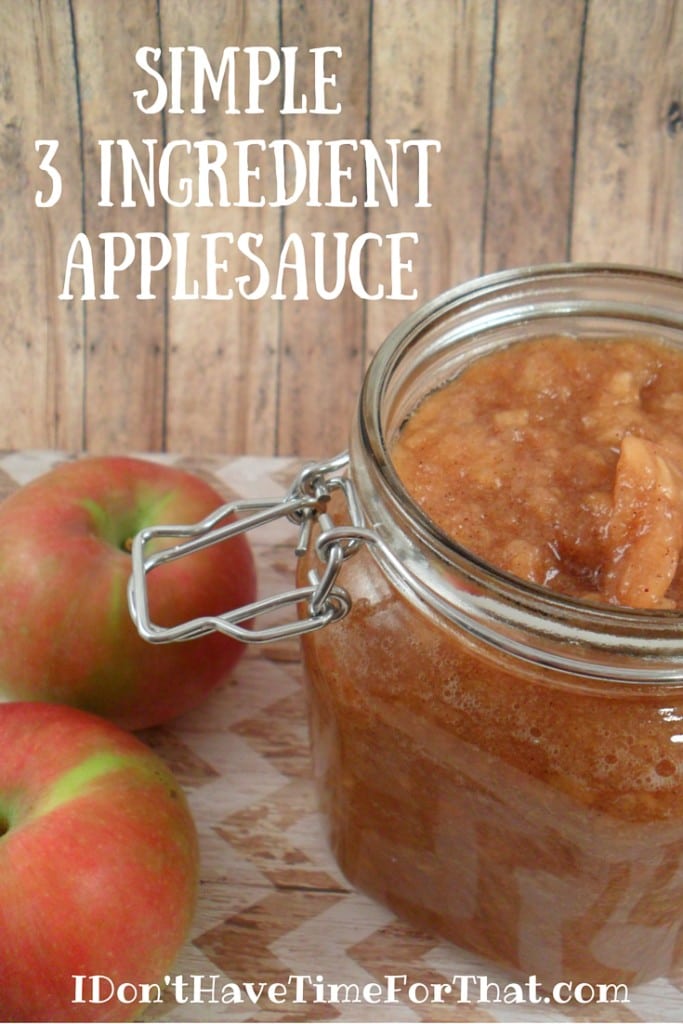 Simple 3 Ingredient Apple Sauce