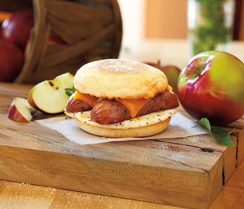 Chicken Apple Sausage Breakfast Sandwich Lifestyle