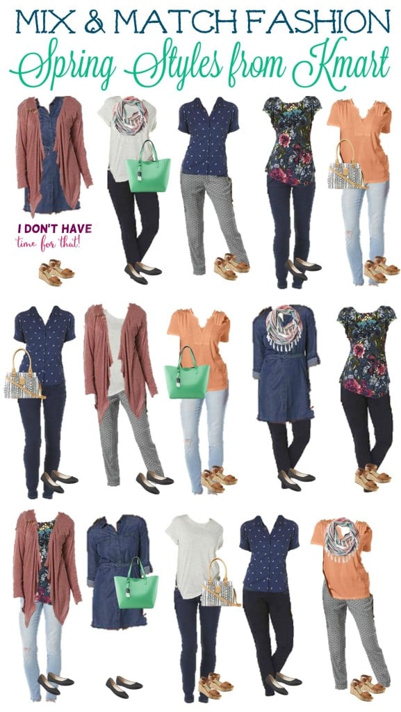 3.10 Mix and Match Fashion Board - Spring Kmart Styles VERTICAL