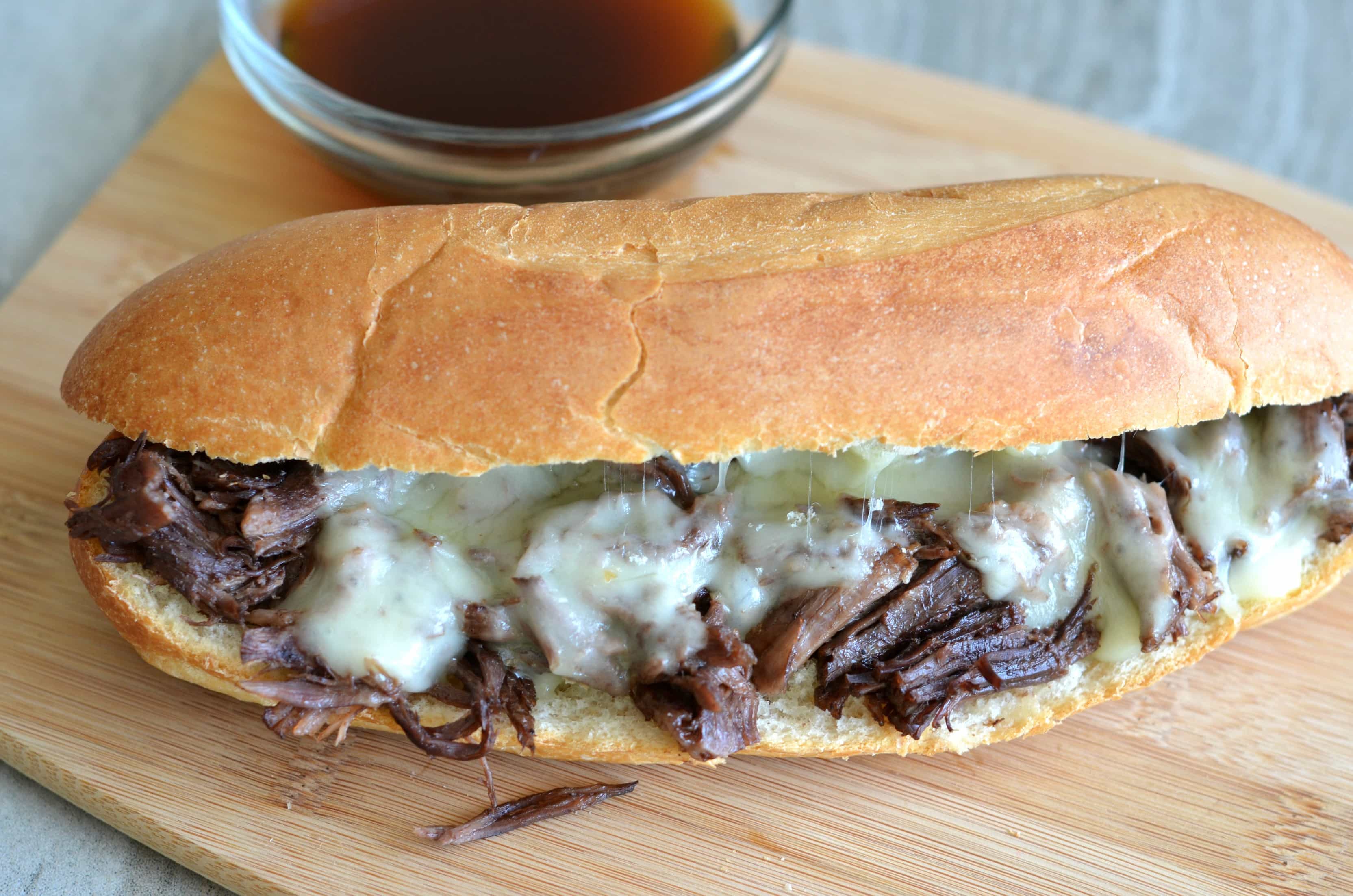 Instant Pot Beer Braised French Dip Sandwiches