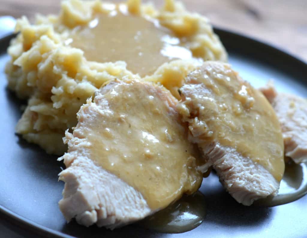 Instant Pot Turkey Breast with Mashed Potatoes and Gravy