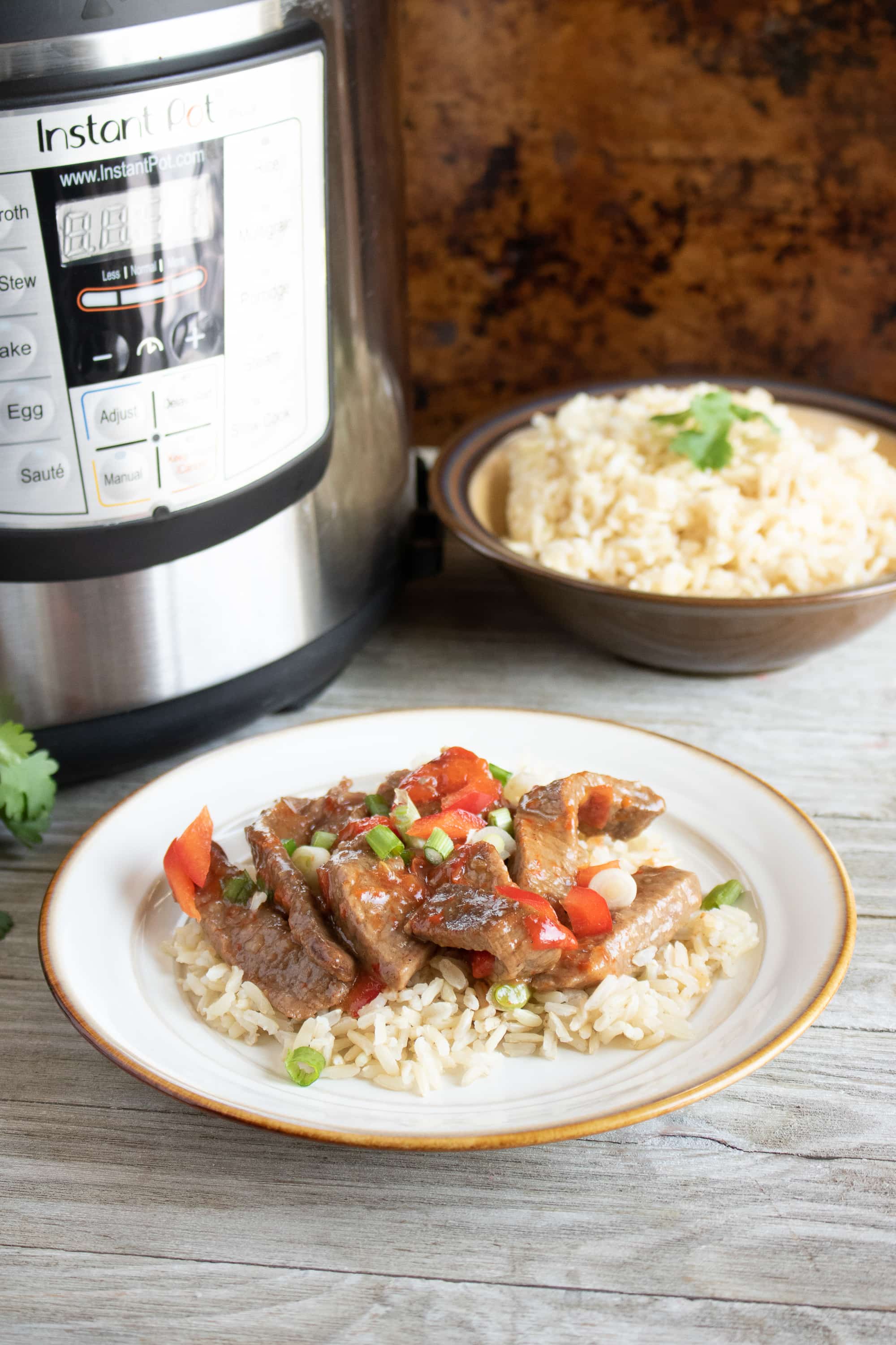 Instant Pot Chinese Pepper Steak