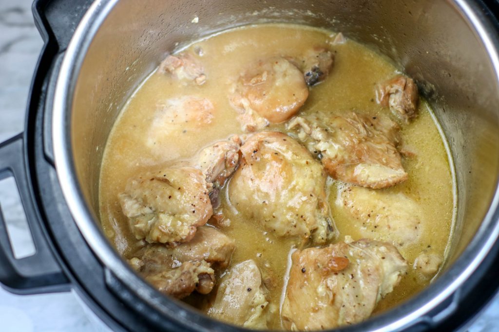 Instant Pot Honey Mustard Chicken Thighs