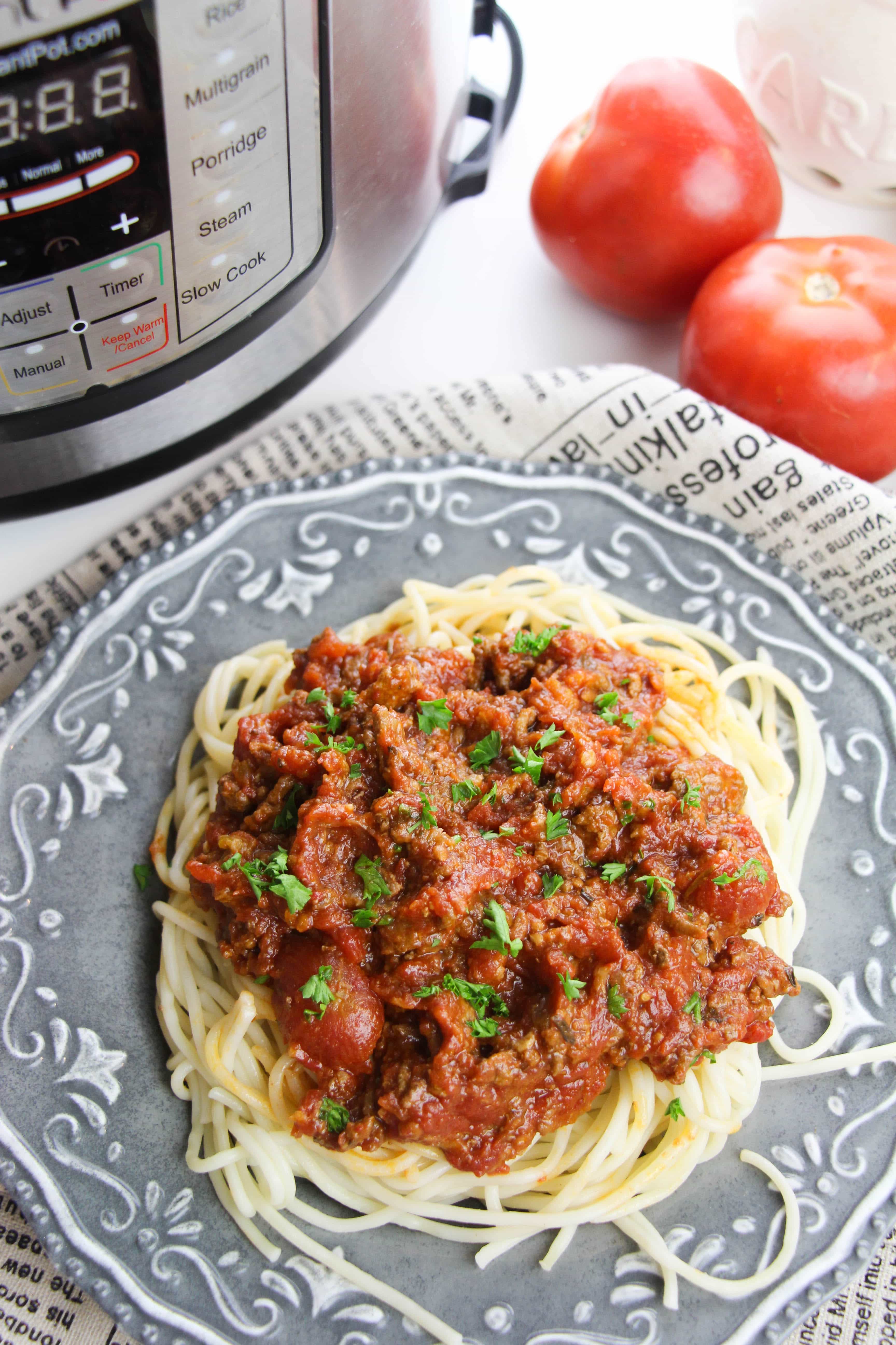 Instant Pot Hearty Meat Sauce