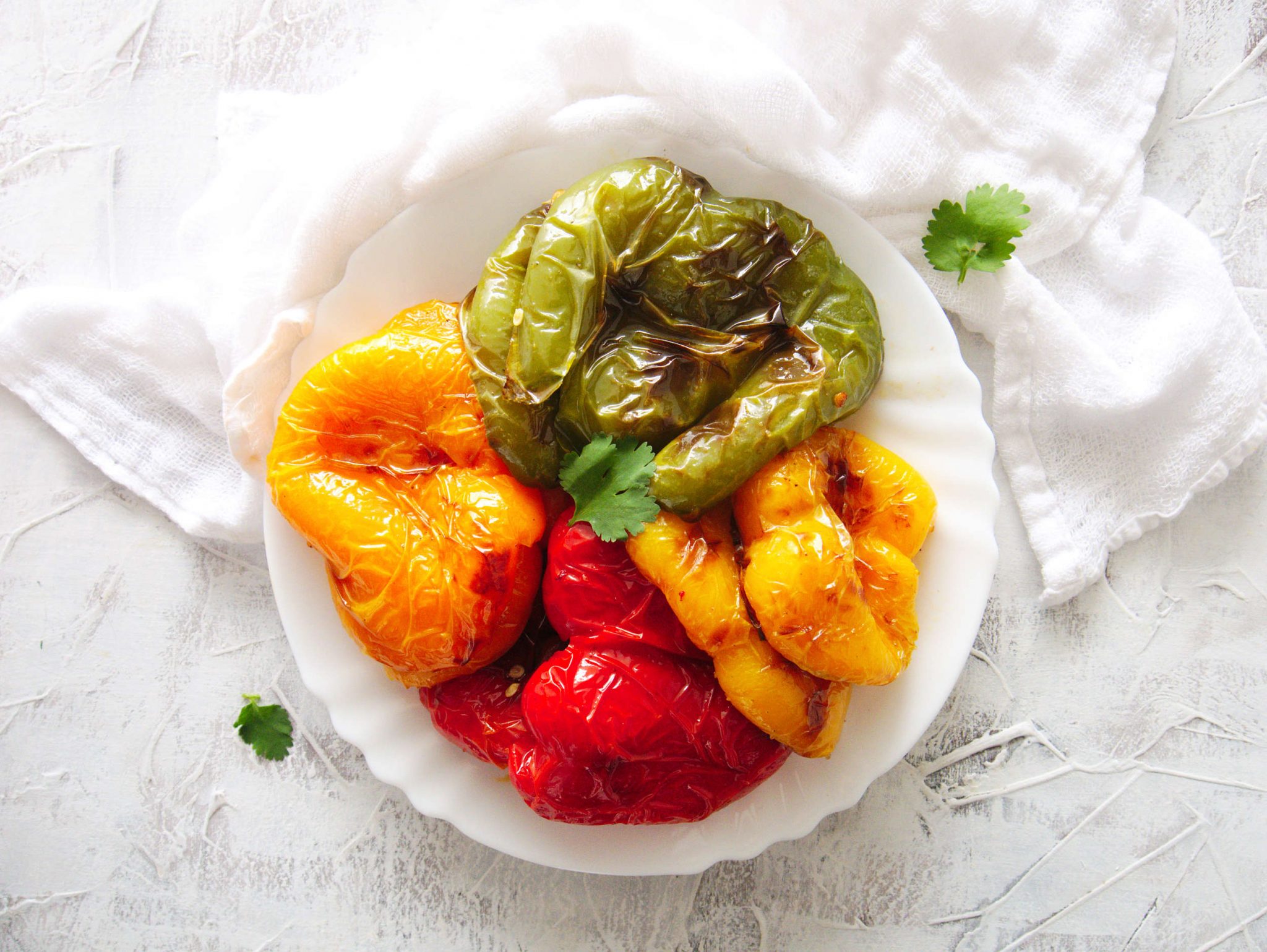 Air Fryer Roasted Bell Peppers I Don't Have Time For That!