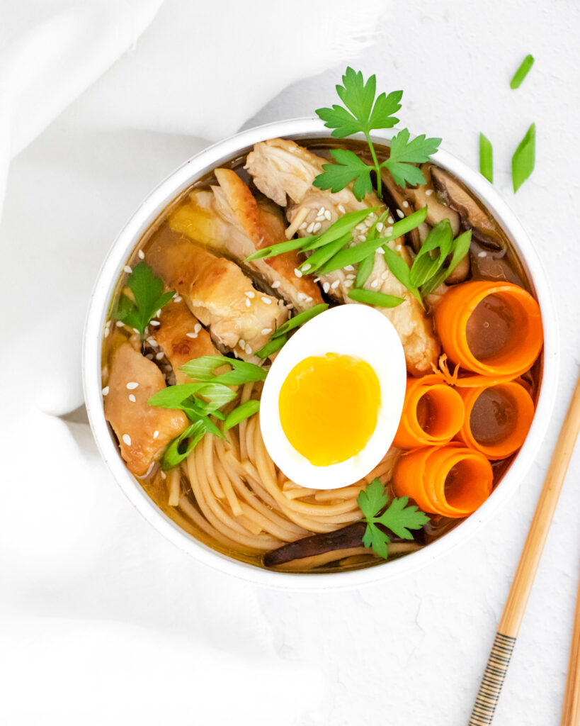 Instant Pot Chicken Ramen with Sweet Chili Oil