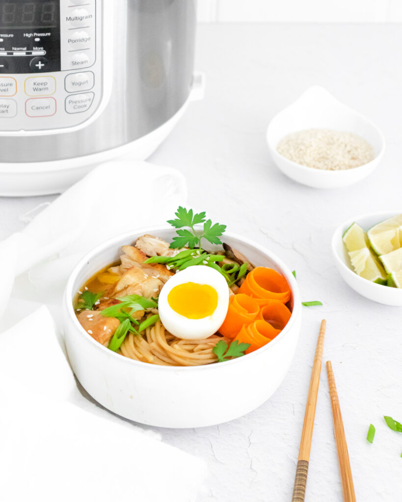 Instant Pot Chicken Ramen with Sweet Chili Oil