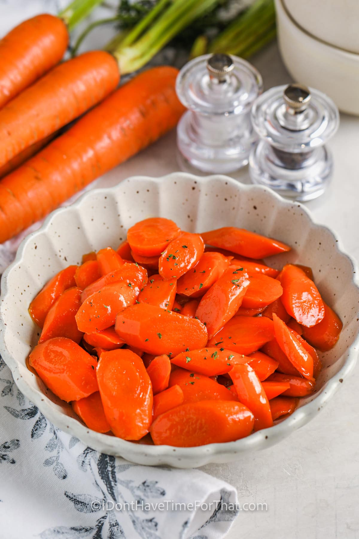 Maple Glazed Carrots in a bowl