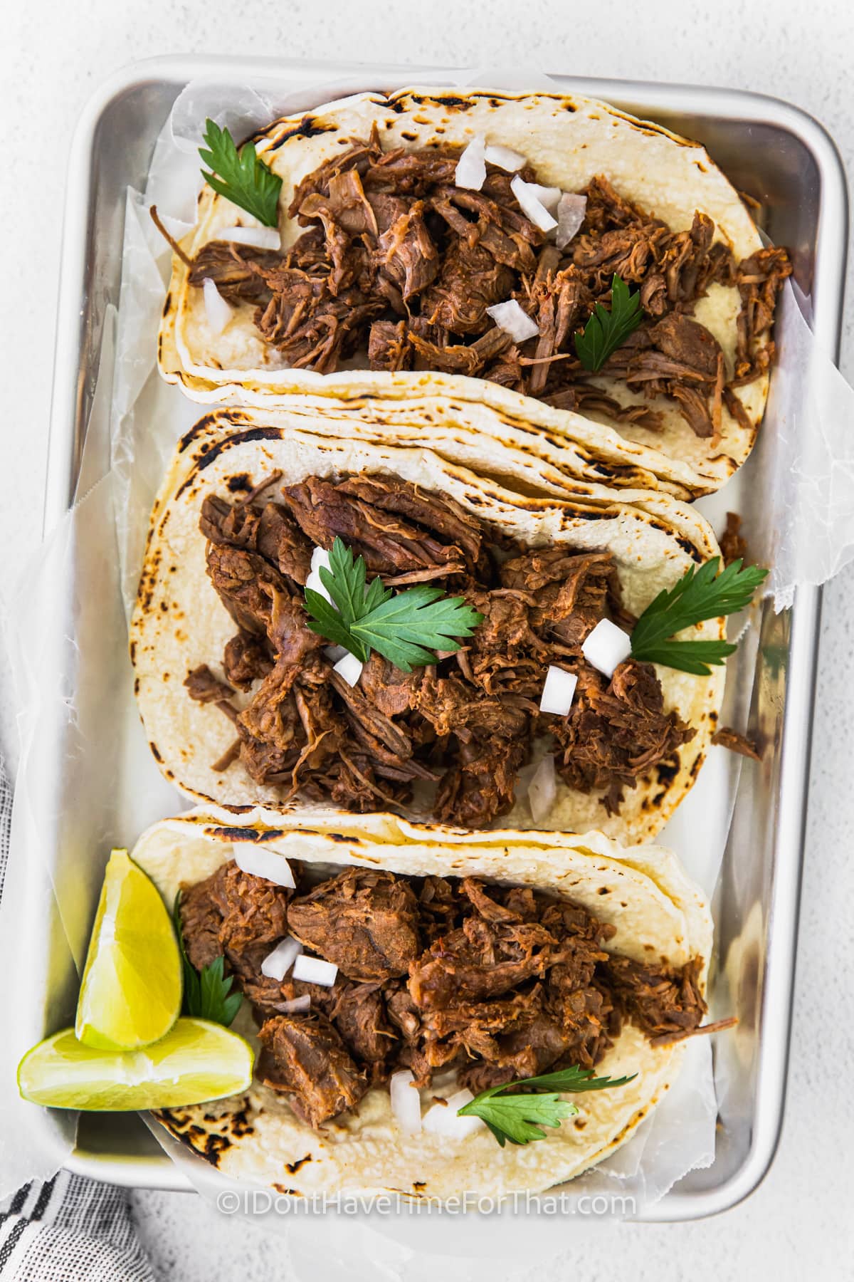 top view of Instant Pot Barbacoa