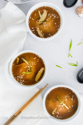 bowls of Instant Pot Miso Soup