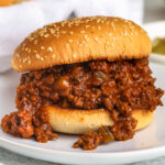close up of Instant Pot Sloppy Joes