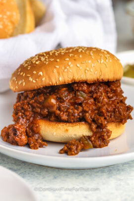 close up of Instant Pot Sloppy Joes