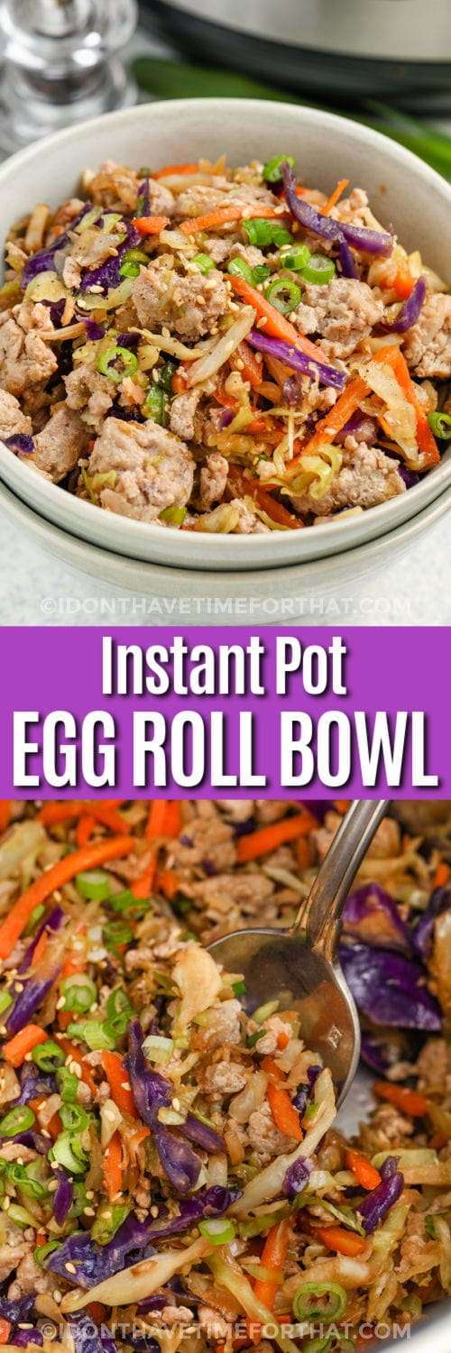 Instant Pot Egg Roll in a Bowl • FIVEheartHOME